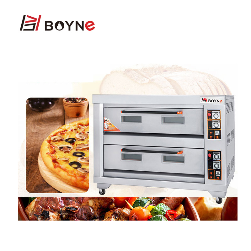 Bread Baking Pizza Baking Machine Three Layer Nine Trays Gas Oven