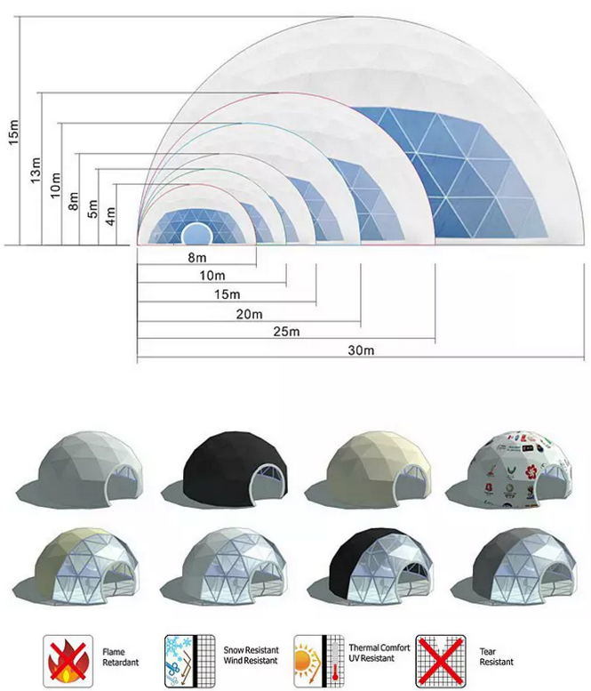 Special Design UV Resistant Yurt Dome Party Camping Tent