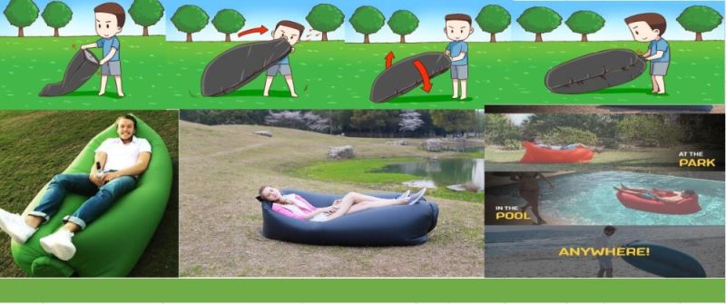 Portable Outdoor Lazy Bag for Swimming Pool Lounger Inflatable Air Sofa
