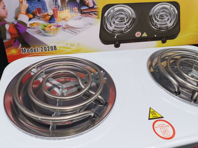 Double Electrical Hot Plate Grill Plate Stainless Steel Stove