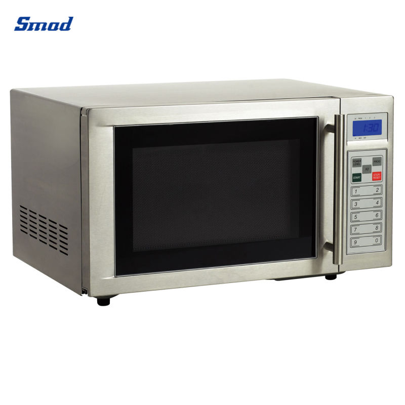 25L 1000W Commercial Electronic Control Stainless Tabletop Microwave Oven