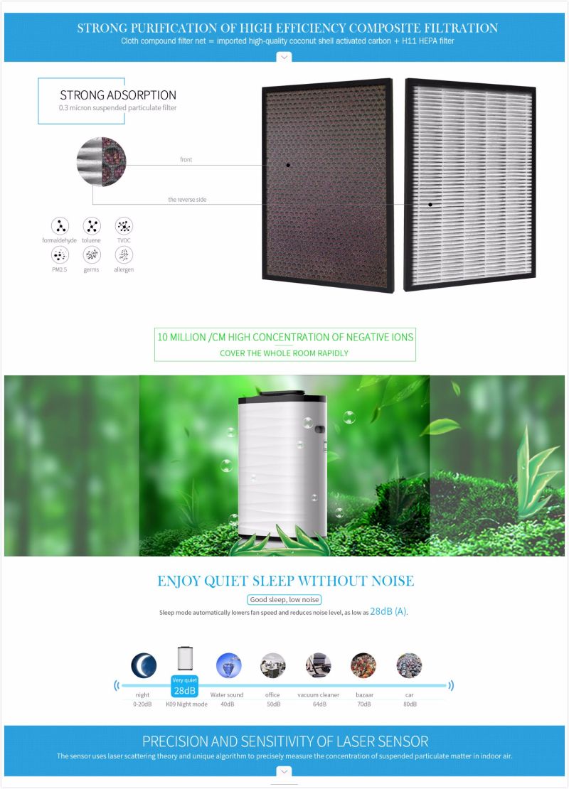 Air Purifier Nature Fresh Cleaning Air with HEPA- Olansi