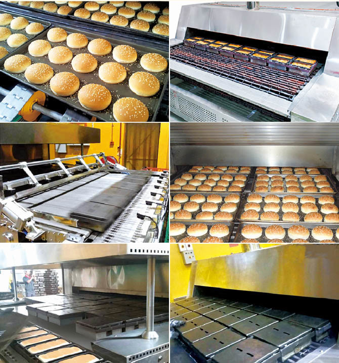 Automation Lines Diesel Bakery Gas Fired Oven for Cookies Bread