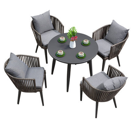 Outdoor Rattan Chair Combination Outdoor Balcony Garden Courtyard