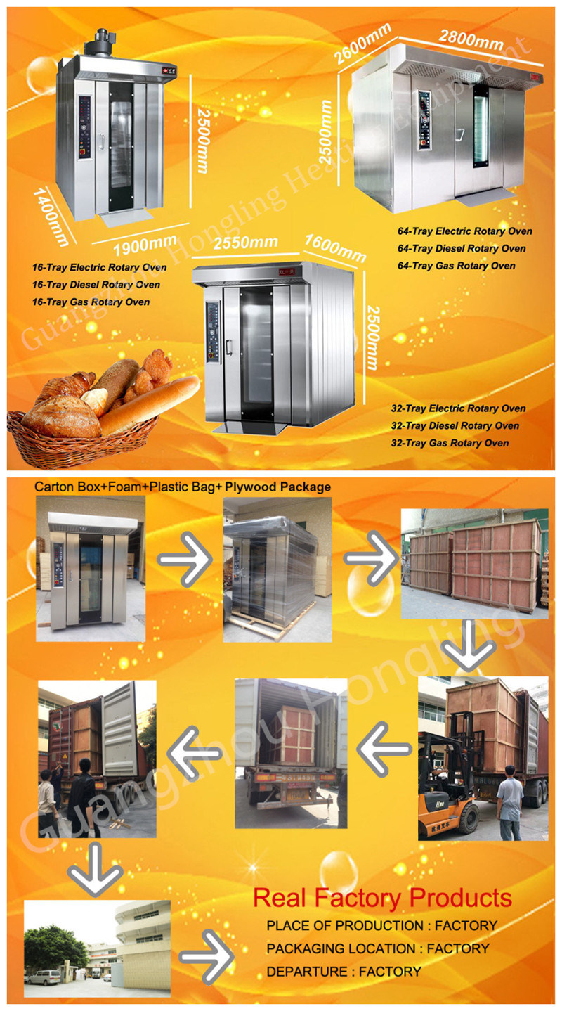 Professional High Quality Rotary Rack Gas Oven From China