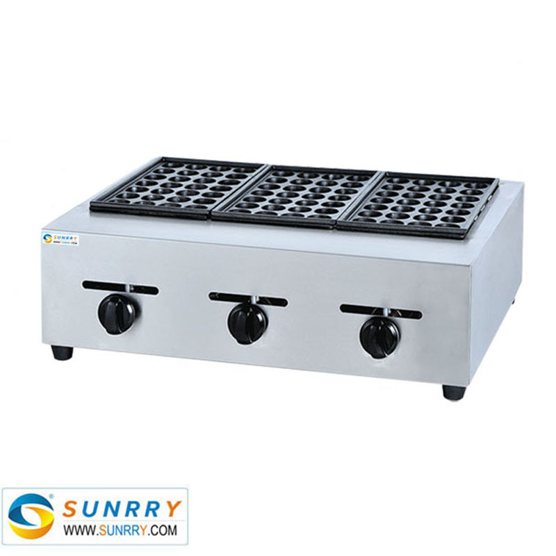 Gas Cake Baker Oven for Baking 84 Ball Per Time Fish Ball Grill