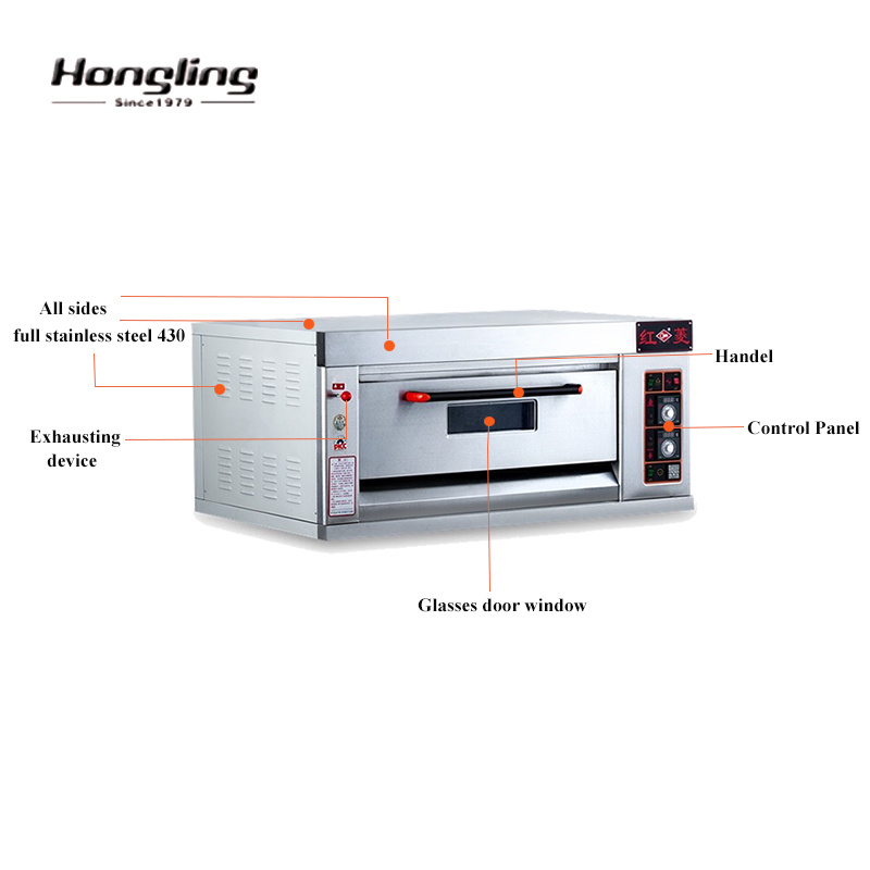 40 Inches Chamber Gas Bread Bakery Oven for Middle East Market