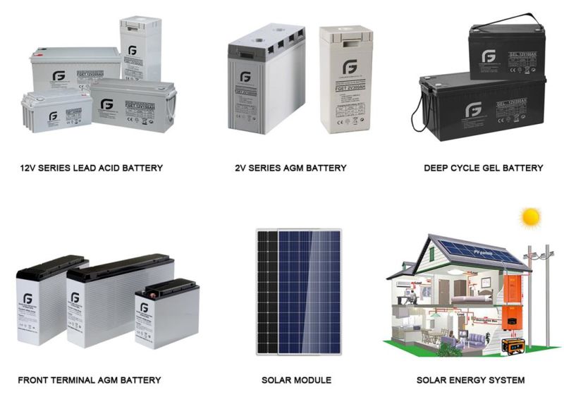 Large Capacity 12V 120ah Replacement Solar Battery with AGM Separators