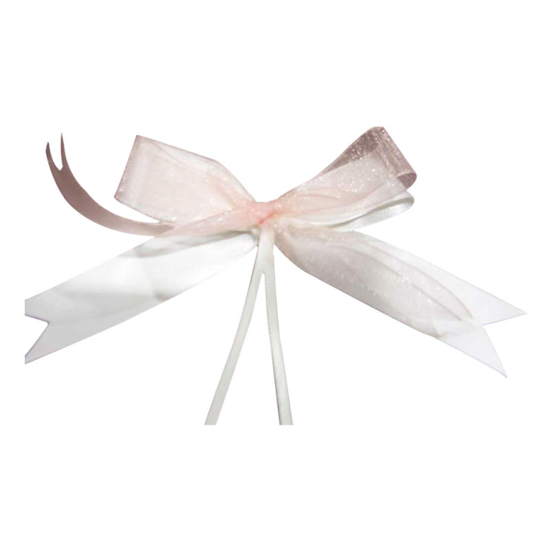 Bakery Packaging Small Order Pre-Made Satin Ribbon Bow with Twist