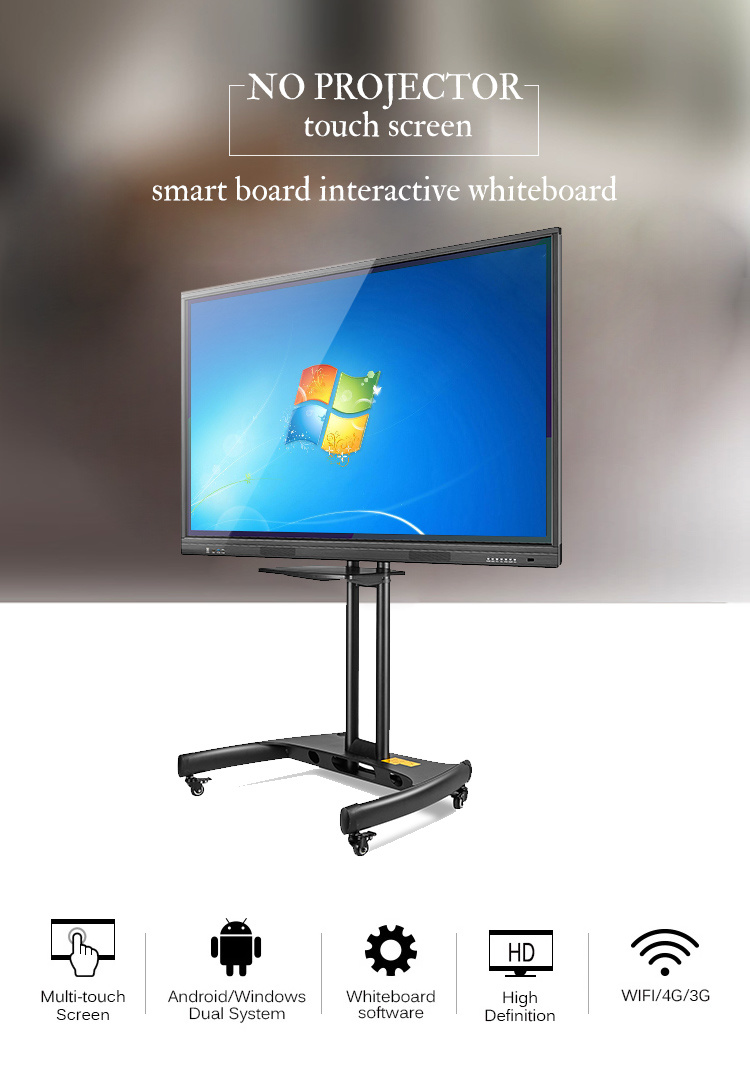 Hot Selling Smart Touch Screen Display Whiteboard for School Kids