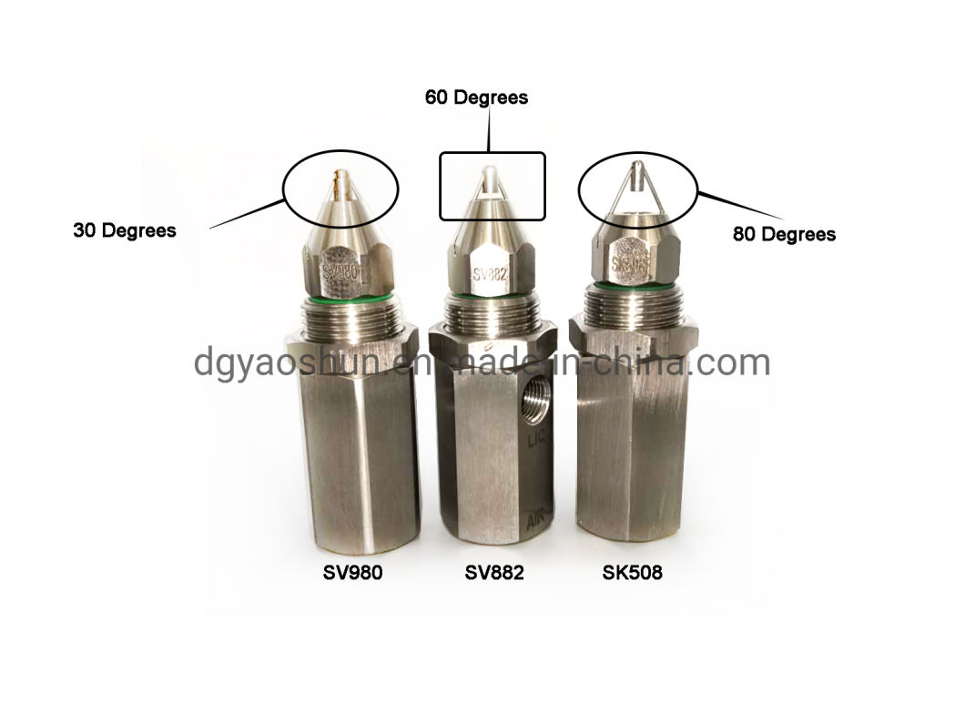 Ugello spray nebulizzatore ad ultrasuoni per nebulizzazione d′aria in acciaio inox YS