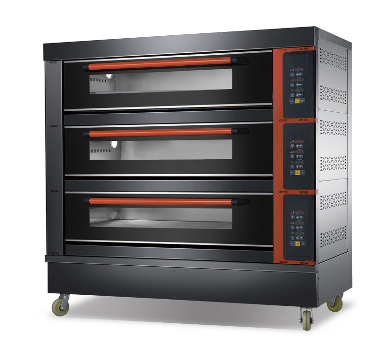 Bakery Equipment 3 Deck 9 Trays Electric Oven for Bakery