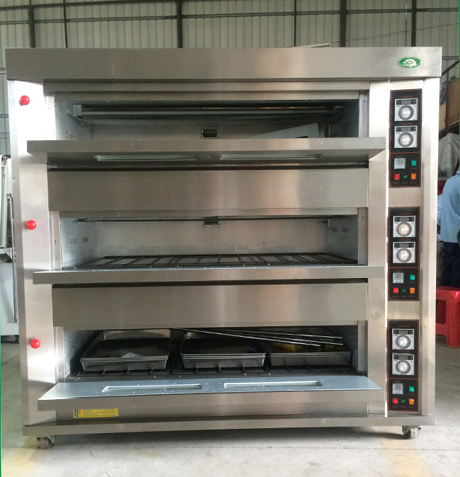 Gas Power Source and 1 Year Warranty Gas Deck Oven Bakery Gas Oven
