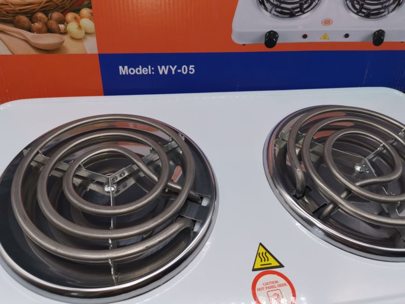 Double Electrical Hot Plate Grill Plate Stainless Steel Stove