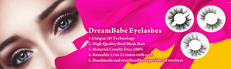 3D Mink Eyelashes Deluxe Hot Style Eyelashes 22mm-23mm Around