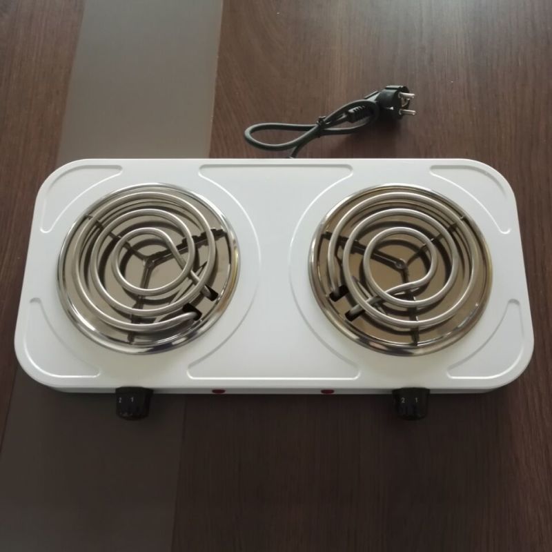 Double Electrical Hot Plate Grill Plate Stainless Steel Stove