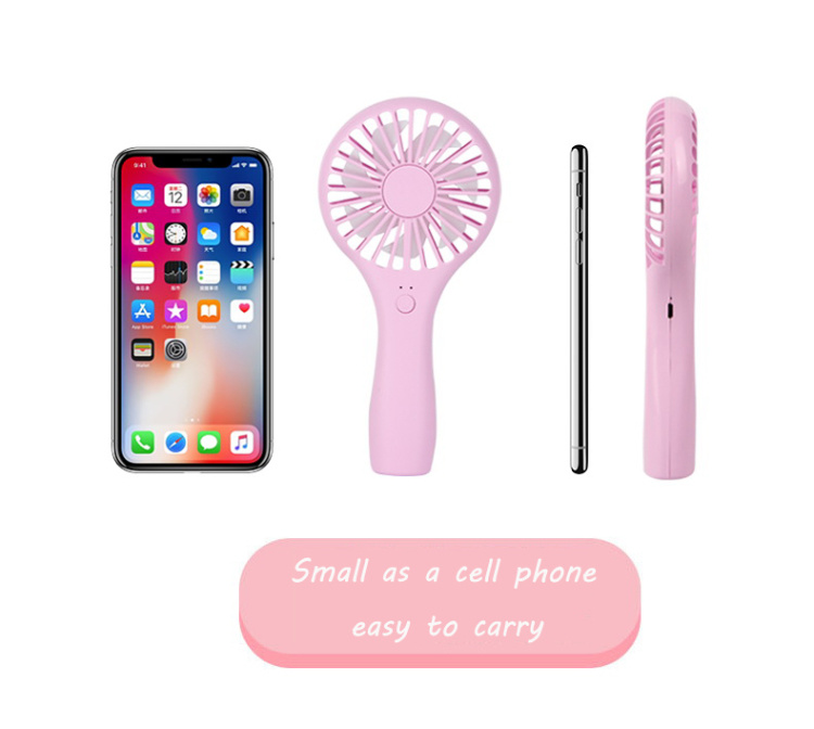 2019 Rechargeable Portable Fan Lollipop Handheld USB Mini Fan