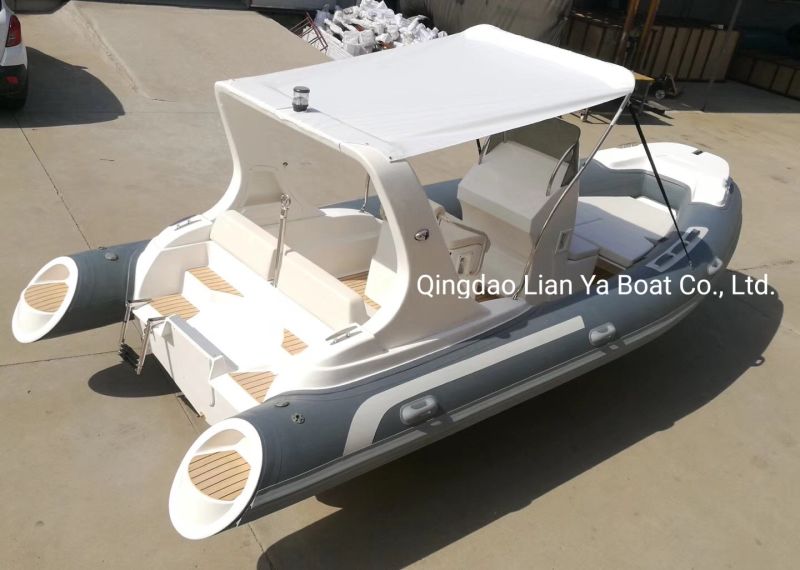 Liya Luxury Tenders 5.8m Dinghy Fiberglass Hull Rib Boat