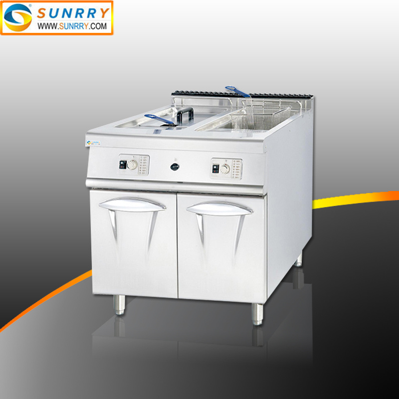 Commercial Gas 2 Tank 2 Basket Deep Fryer