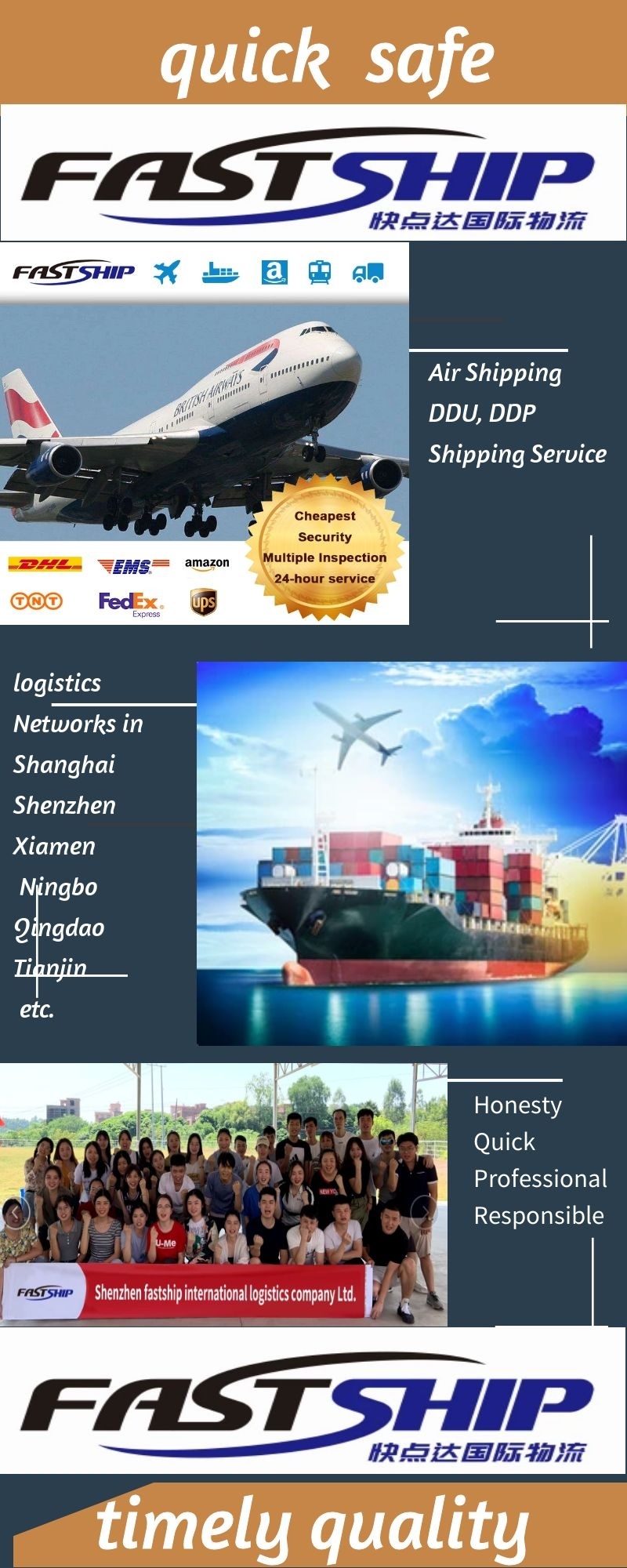 Professional Air Shipping Cargo Service From China to Worldwide