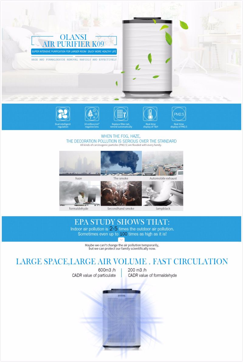 Air Purifier Nature Fresh Cleaning Air with HEPA- Olansi