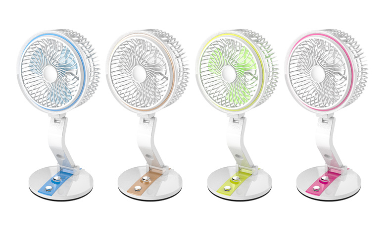 2020 Rechargeable Mini Table Fan Mini Electrical Solar Fans DC