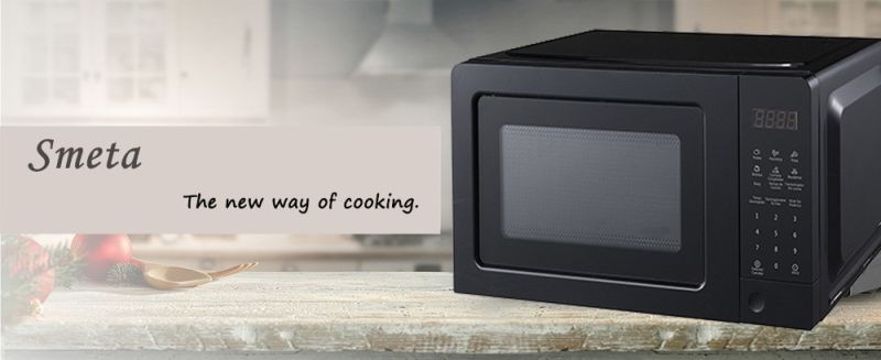 20L Countertop Basic Black Digital Control Microwave Oven with Grill