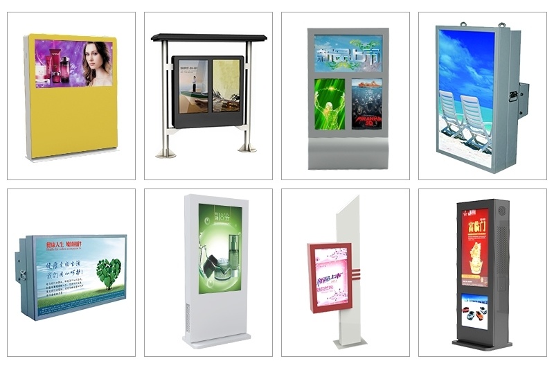 Outdoor Ground Standing Advertising Display 43 55 65 Inch Outdoor Kiosk