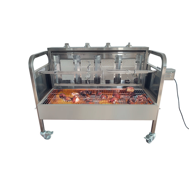 Electric Bearing Spit Roaster BBQ Pig Spit Roaster Lamb BBQ Grill