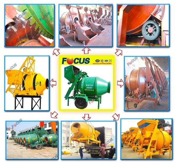 Jzc350 Hot Sale Rotary Drum Type Concrete Mixer Construction Machine