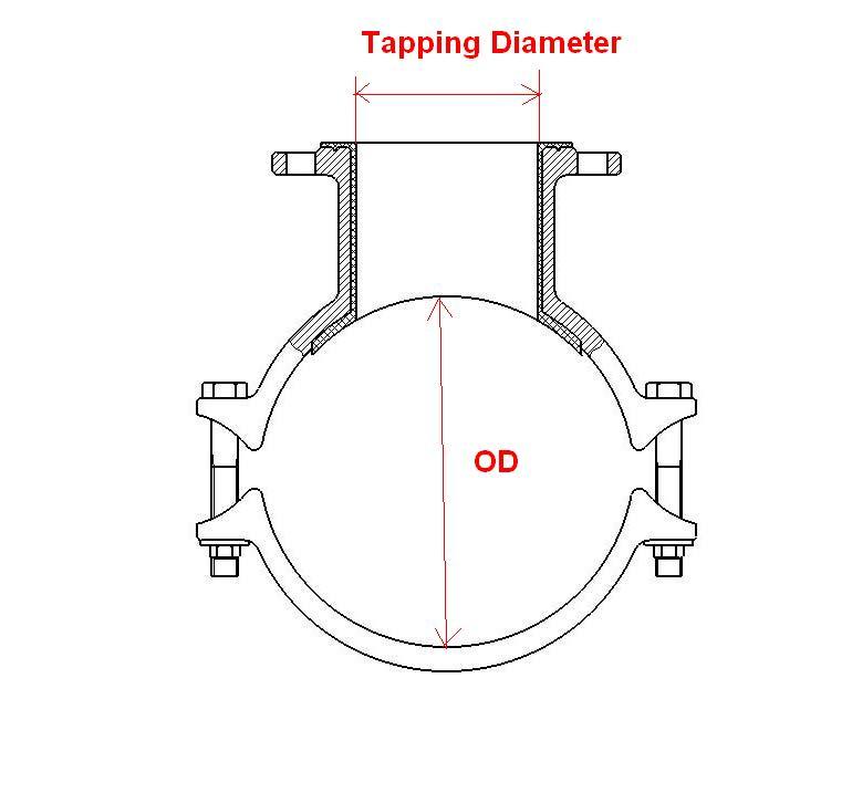 Hot Tapping Saddles H150X100, Hot Tapping Sleeves