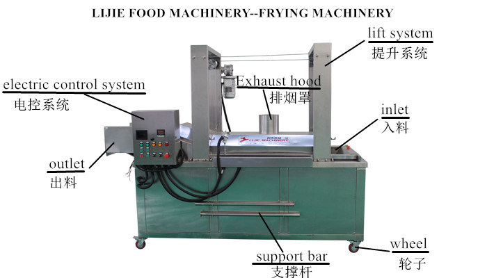 Automatic Frying Machine Fryer Machinery for French Fries