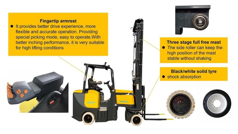 Electric Forklift Trucks Small Electric Forklift 2.5t 1.5t 2t 3t Electric Reach Truck