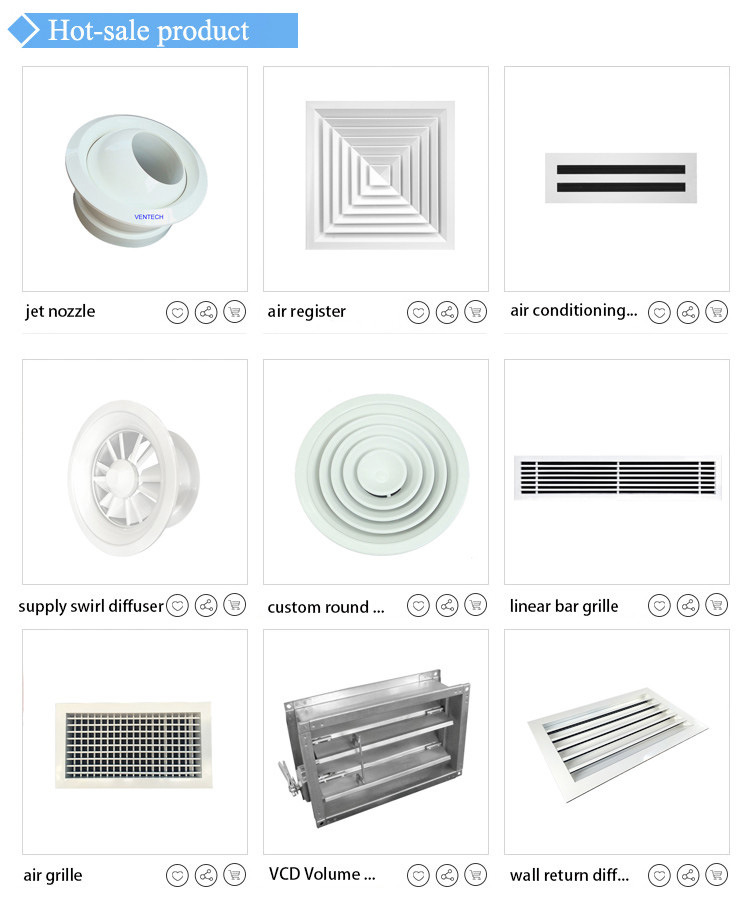 HVAC Square Diffuser Grille Supply Air Ceiling Diffuser