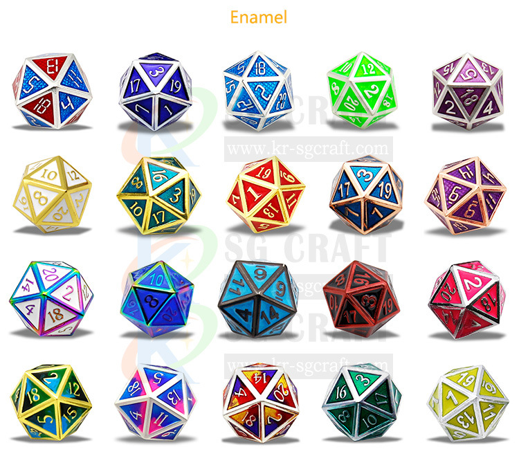 Hot Deals Barrel Plating Metal Dice Set Custom Dice