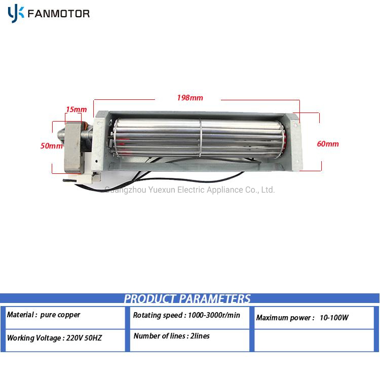 AC Electrical Convection Oven Fans with Shaded Pole Motor