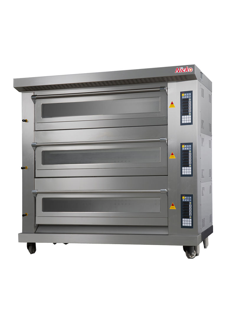 3 Deck 6trays Electric Baking Oven for The Bread Machine