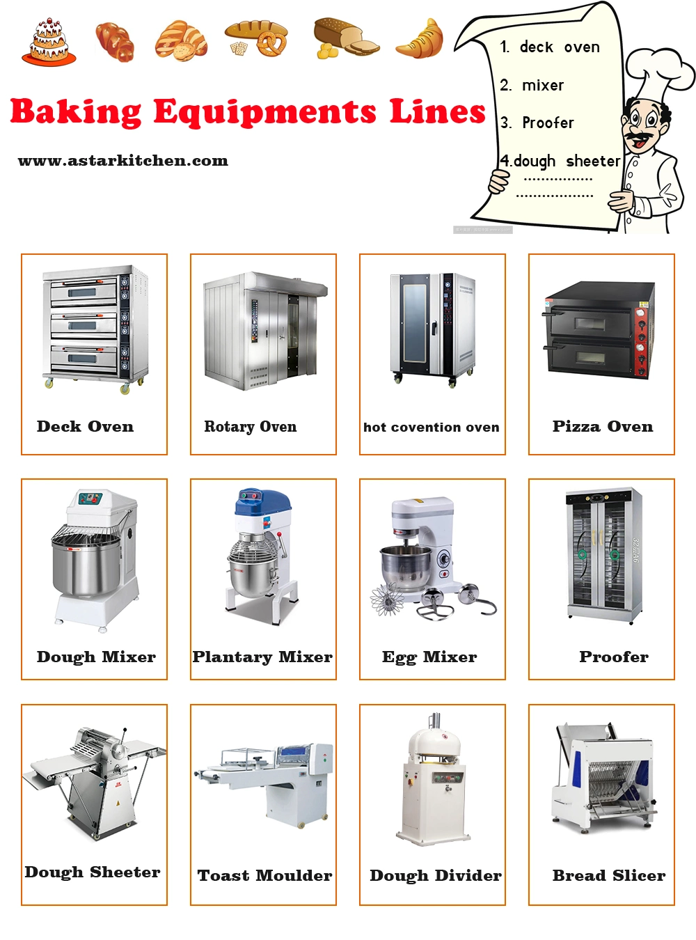 Baking Machine Commercial Bakery Equipment Pizza Oven Baking Oven