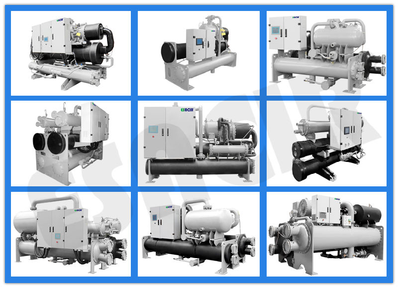 Water Cooled Screw Chiller Air Cooled Chiller Flooded Water Chiller