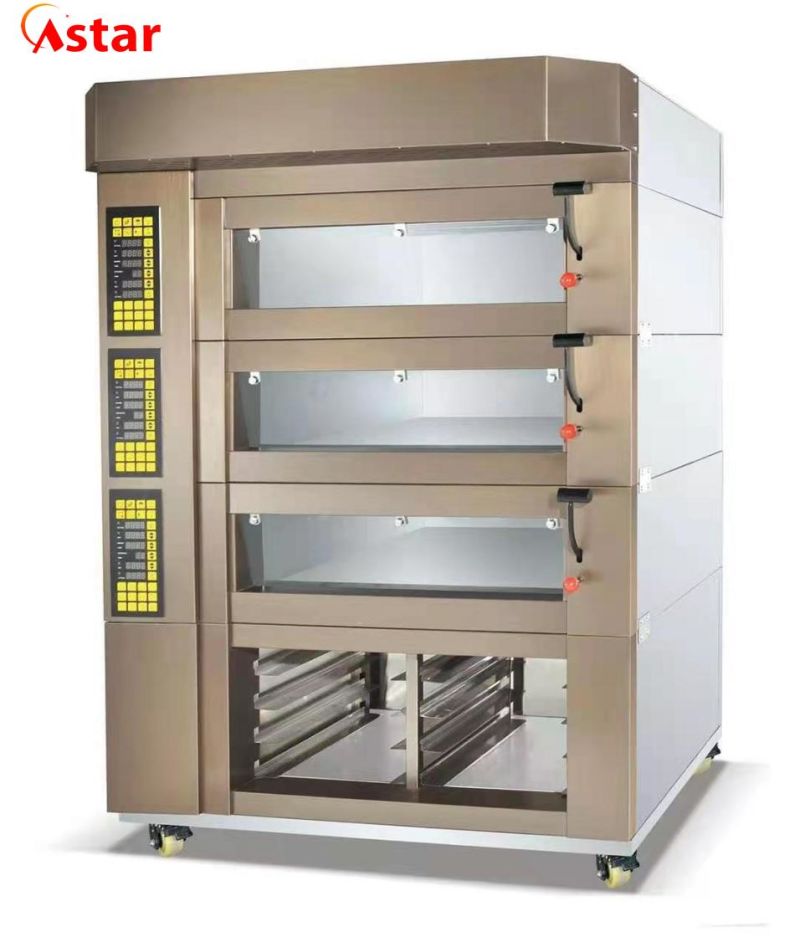 Luxury Computer Panel Gas Oven Combi Oven for Bakery