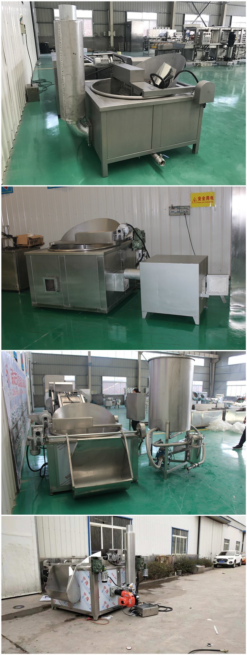 Potato Chips Fryer with Automatic Discharge System