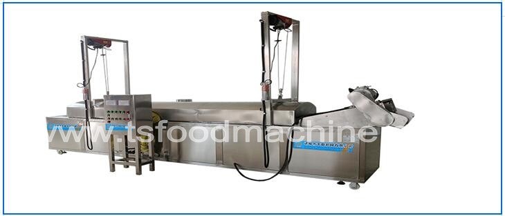 Coal Heated Conveyor Continuous Fried Food Fryer Machine