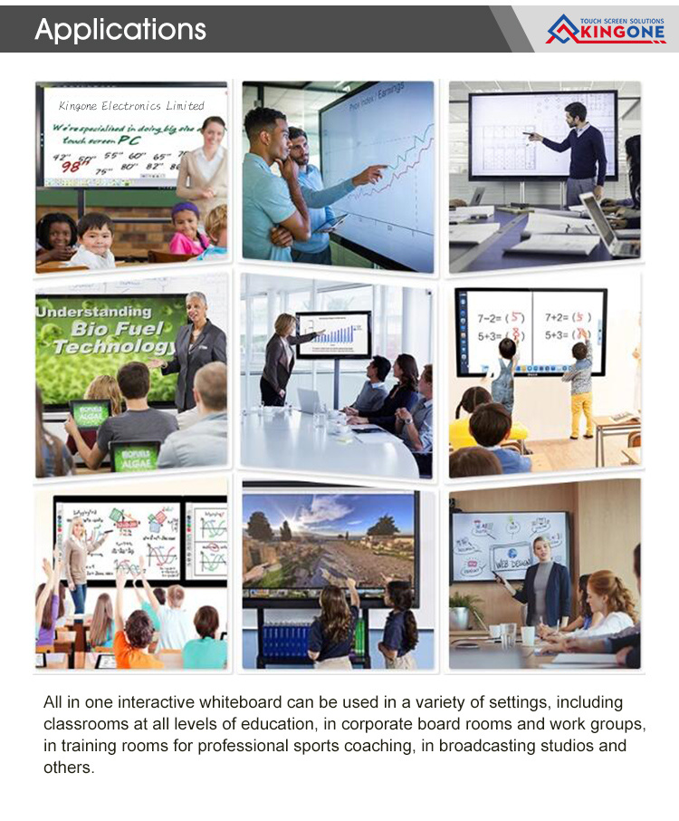 Hot Selling Smart Touch Screen Display Whiteboard for School Kids