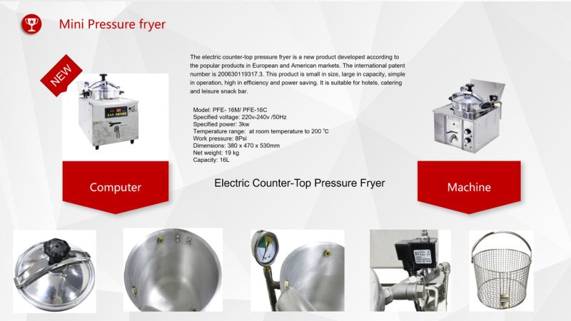 Commercial Kitchen Equipment Fried Chicken Shop Fryer with Oil Filter