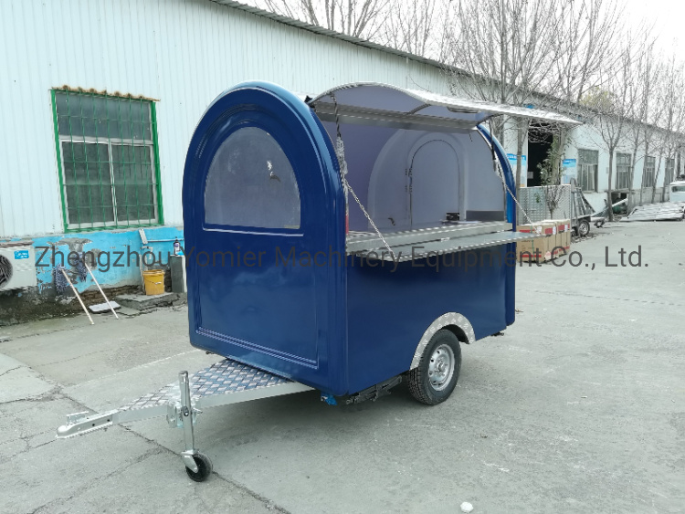 Small Mobile Ice Cream Hot Dog Fryer Food Catering Cart