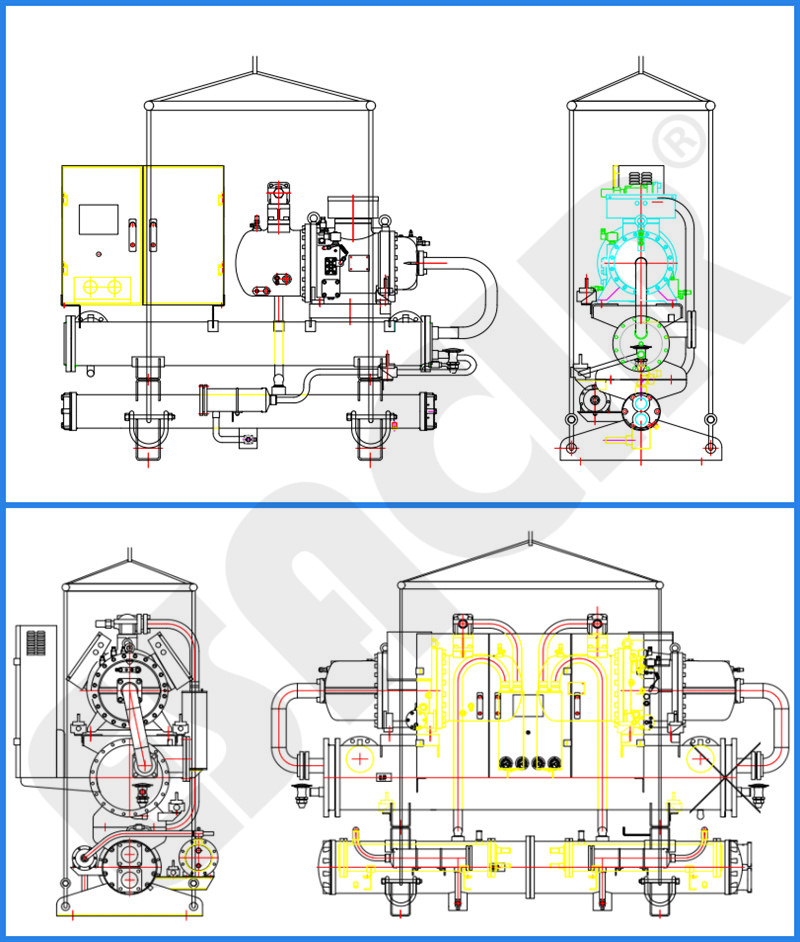Air Cooled Chiller Water Cooled Screw Chiller with Dual Condenser