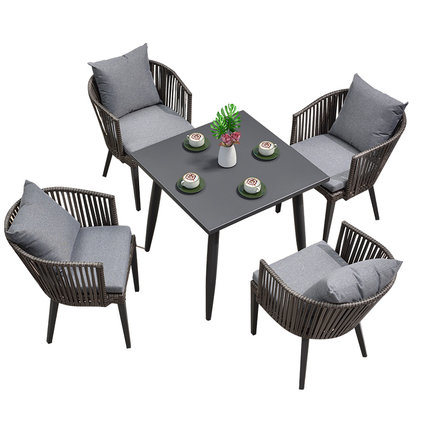 Outdoor Rattan Chair Combination Outdoor Balcony Garden Courtyard