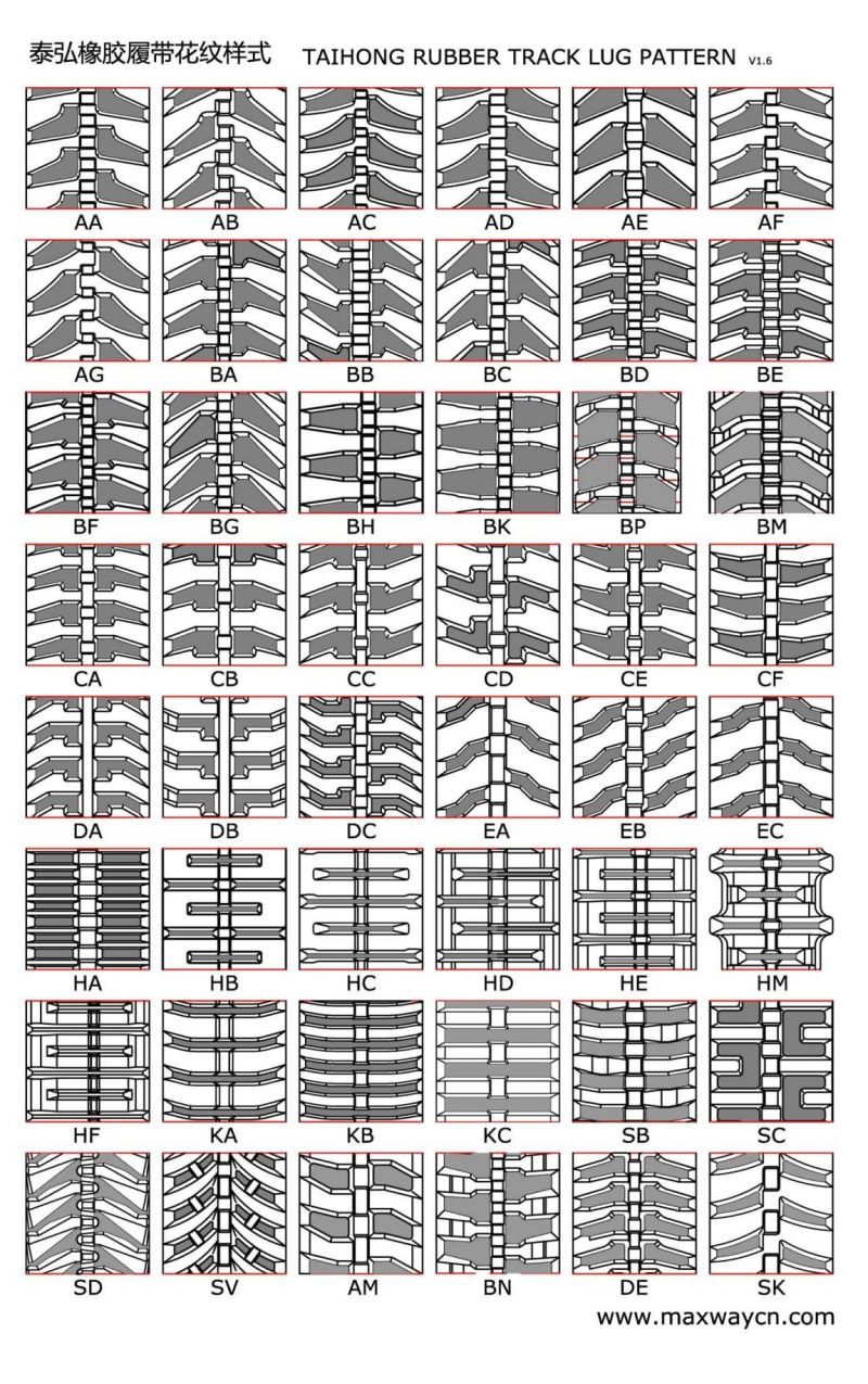 230X101X30 Rubber Track for Komatsu PC15r PC15r. 8 PC15r Mistral PC15rhs