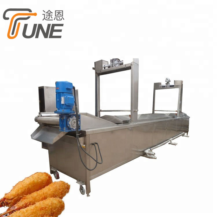 Professional Continuous Gas Snack Food Fried French Fries Fryer