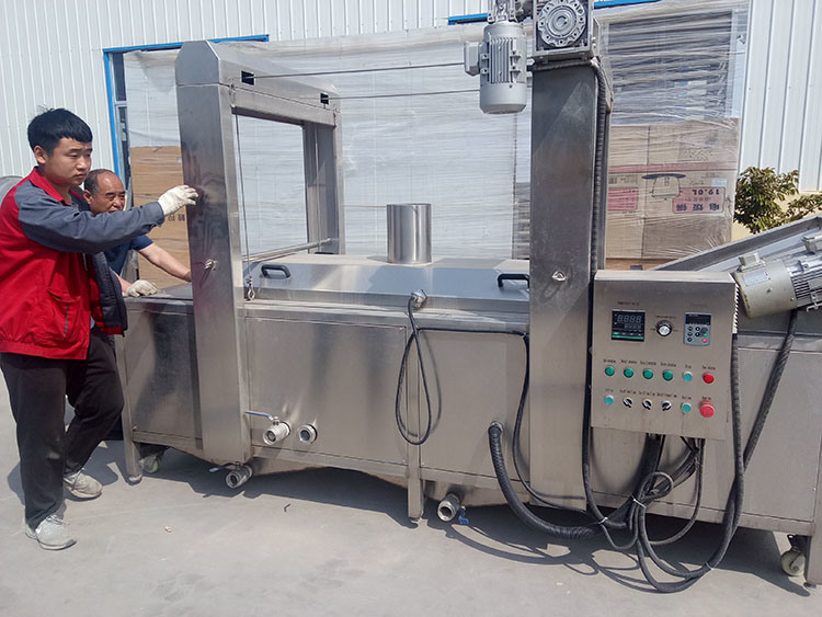 Industrial Automatic French Fries Frying Machine Potato Chips Fryer